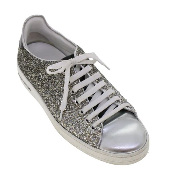 Pre Loved louis vuitton Women Silver Sneakers - Picture 4 of 8